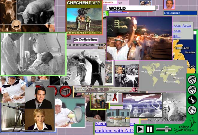 Later state of the same news collage session