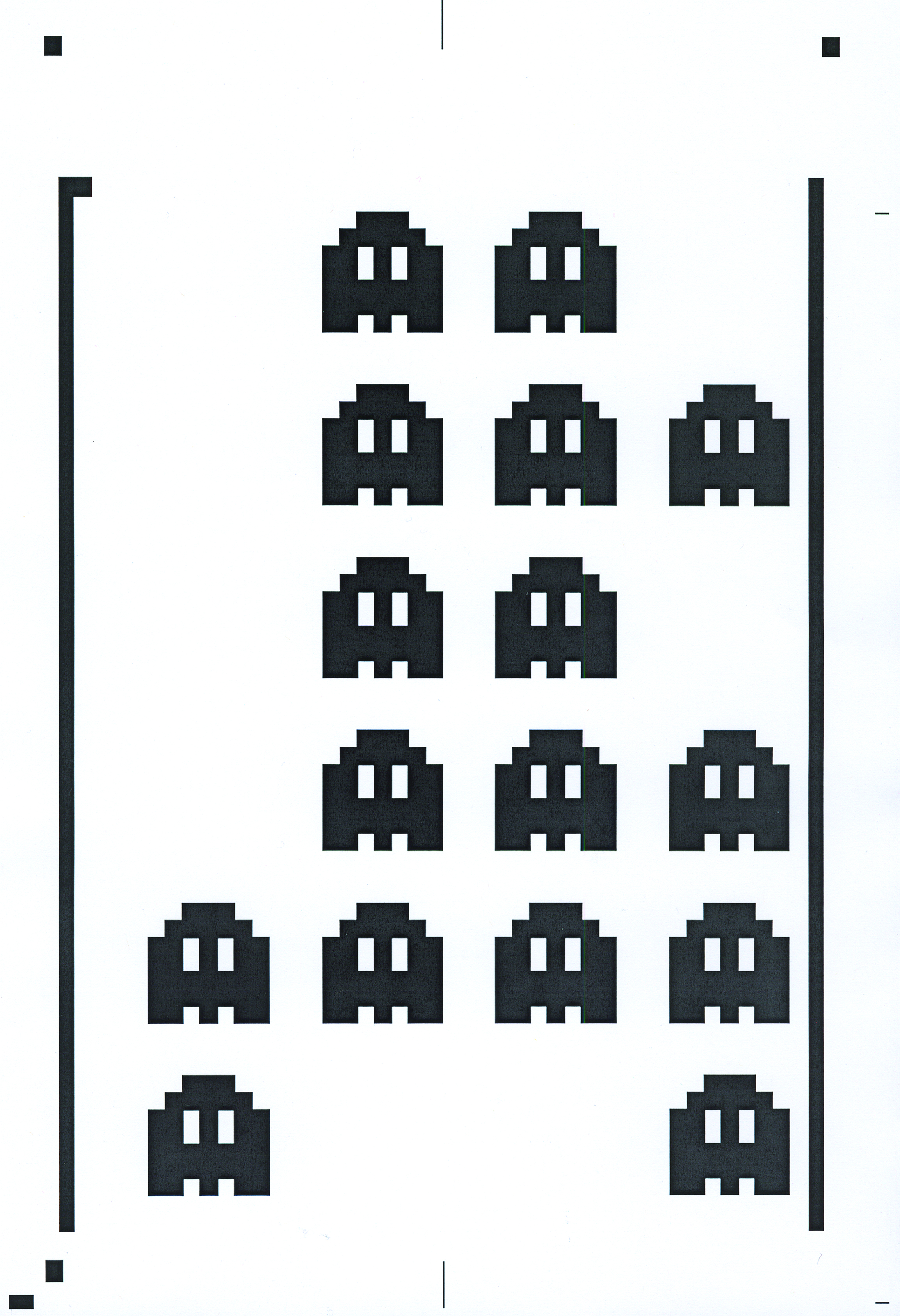 Ausgedrucktes, pers&ouml;nliches Strickmuster