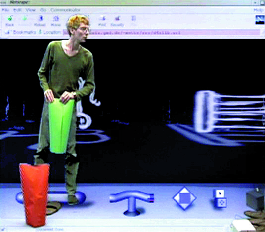 eMUSE interfaced by the vision system for control of several viewpoints.
